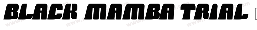 black mamba trial字体转换